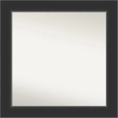 Vista 109 de Amanti Art Espejo personalizado, espejo de baño negro Astor, espejo de pared o espejo de tocador de baño sobre el fregadero (25 x 25 pulgadas)