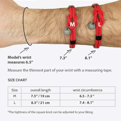 Vista 7 de globi Paracord - Pulsera de cuerda trenzada para hombres y mujeres pulsera ligera náutica unisex con cierre magnético de acero inoxidable Fibra