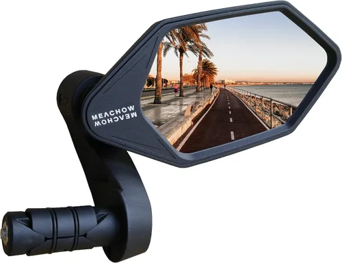 Vista 7 de Nuevo Espejo de Bicicleta con Extremo de Barra, Lente de Vidrio de Grado Automotriz Crystal UHD para Bicicleta Eléctrica, Resistente a Arañazos Lado