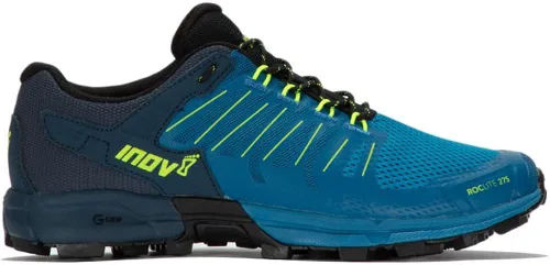 Vista 4 de Inov-8 Roclite 295 - Tenis de correr para hombre Azul azul marino amarillo 105