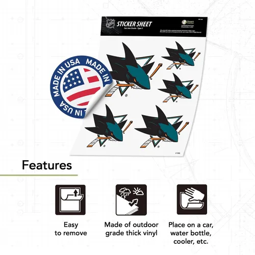 Vista 3 de Desert Cactus San Jose Sharks Team NHL National Hockey League - Calcomanía de vinilo para botella de agua para laptop, álbum de recortes