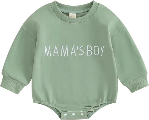 Vista 11 de VISGOGO Mameluco de gran tamaño para bebé recién nacido, ropa neutra Beige-aunties Bestie