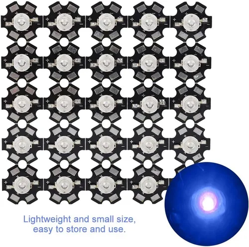 Vista 7 de la lámpara ULTRAVIOLETA ULTRAVIOLETA del poder más elevado LED de 3W rebordea los chips
