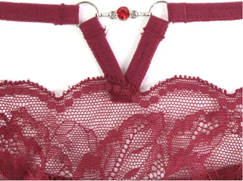 Vista 6 de Tangas G String para mujer, ropa interior de encaje floral, tangas de cintura media, bragas