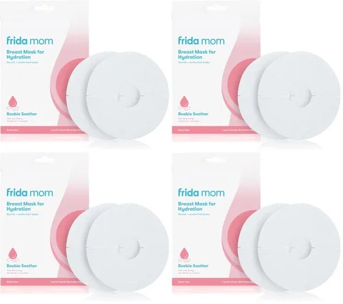 Vista 7 de Frida Mom Máscara de pecho para lactancia: fabricada con fenogreco + hinojo para aumentar el suministro de leche, 2 máscaras de hoja, sin fragancias