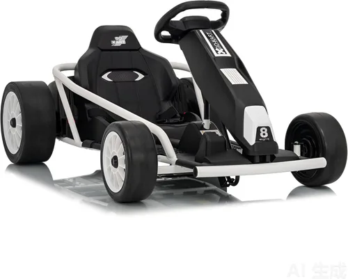 Vista 33 de Go Kart alimentado por batería de 24 V para niños de 8 a 15 años Azul