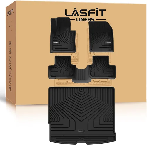 Vista 39 de LASFIT Alfombrillas para Freightliner Cascadia 2008-2017, protección para todo tipo de clima, revestimientos de automóvil de elastómero