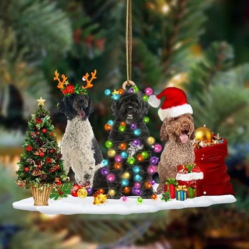 Vista 104 de Nazenti Adorno de Navidad personalizado con amigos Affenpinscher – Adorno de perro personalizado para amantes de las mascotas, acrílico plano