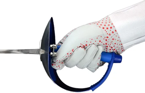 Vista 2 de Guante de esgrima lavable profesional con partículas antideslizantes de silicona, guantes de esgrima para espada y sable