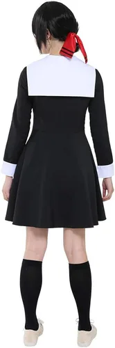 Vista 3 de Haikyuu - Uniforme escolar de anime para mujer, disfraz de uniforme escolar con pajarita para 2 personajes