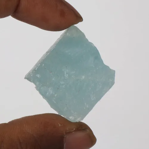 Vista 3 de GEMHUB Aguamarina azul cielo crudo natural de grado A de 23.50 quilates de cristal curativo piedra aguamarina áspera para cabbing, Gema, Brasil