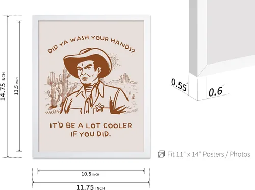 Vista 66 de Poster Master Póster de You've Yeed Your Last Haw - Impresión retro de vaquero marrón - Arte occidental - Arte moderno - Arte del salvaje oeste