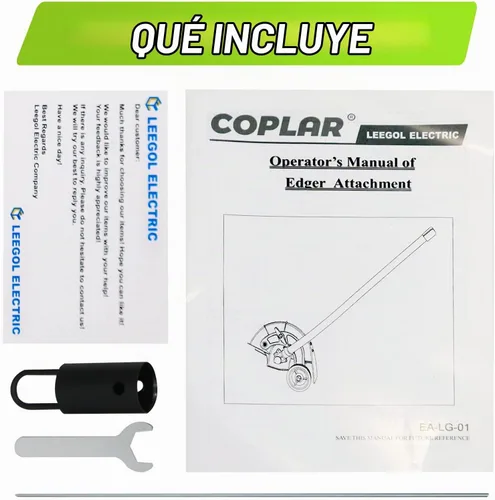 Vista 2 de Edger Lawn Tool 9" Accesorio de bordeadora de césped