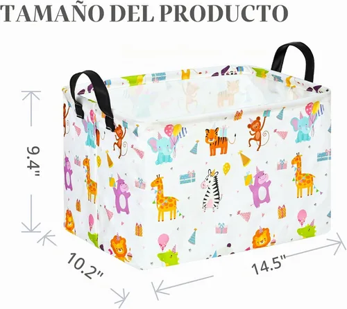 Vista 7 de Cesta Rectangular de Regalo, Cesta de Almacenamiento para Guardería, Cesto de Ropa Sucia, Caja de Almacenamiento y Contenedores para Ropa del Hogar