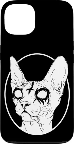 Vista 7 de Black Metal Sphynx Cat Pastel Goth and Death Metal Case for iPhone 17