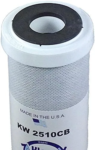 Vista 3 de KleenWater Filtros de agua con bloque de carbono, 2.5 x 9.75 pulgadas, cartuchos de repuesto para debajo del fregadero, filtración de sedimentos