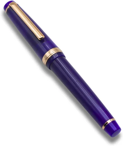Vista 32 de 82 Pluma estilográfica - Barril de material acrílico, plumín extrafino de iridio con convertidor de tinta, pluma de escritura suave, diseño clásico