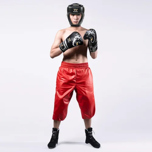 Vista 3 de WESING - Juego de guantes de artes marciales, juego de guantes de boxeo de 10 onzas para hombres y mujeres, entrenamiento de kickboxing