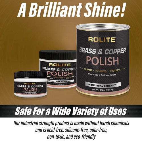 Vista 3 de Rolite RBCP1# Pulidor de latón y cobre, 1 libra, removedor instantáneo de deslustre, limpiador de metales y abrillantador para antigüedades