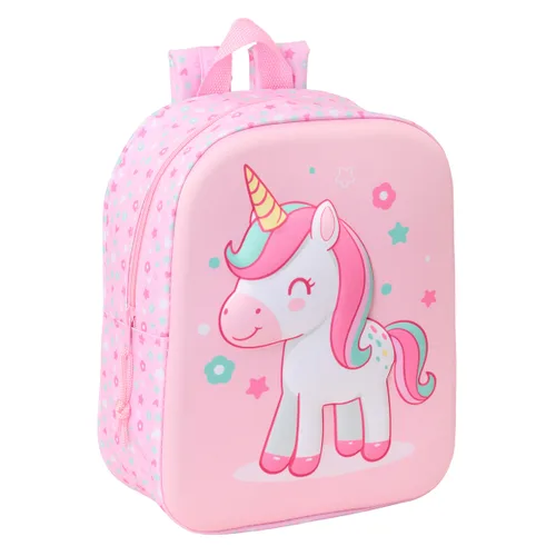 Vista 2 de Mochila Infantil Safta Rosa 22 x 27 x 10 cm 3D