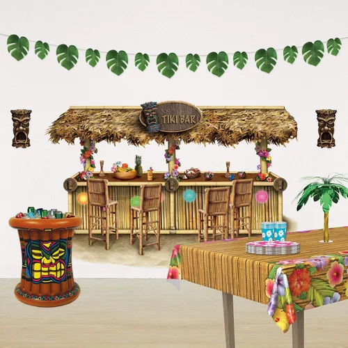 Vista 5 de Beistle 50257 Hielera inflable Tiki de 22 x 25 pulgadas, paquete de 1, multicolor