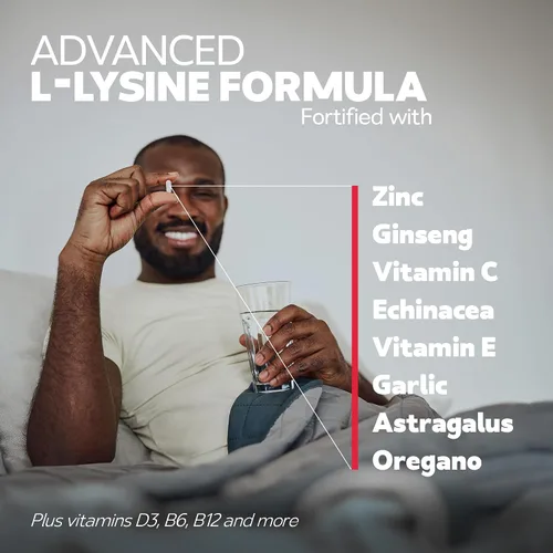 Vista 5 de Bravado Labs Cápsulas de L-Lisina 250mg – Apoyo inmune y para el dolor de frío – Vegano, sin OGM, libre de alérgenos, probado por terceros, Lisina