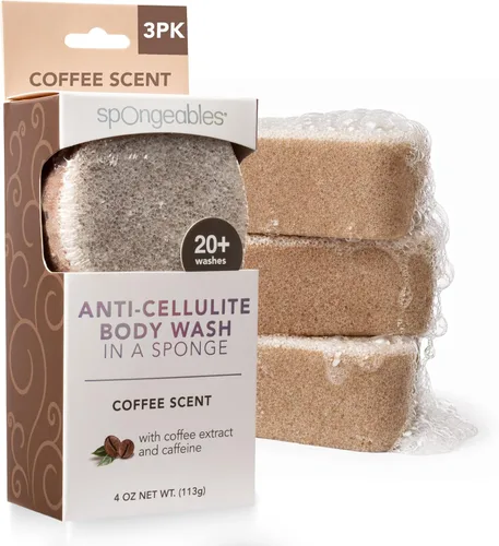 Vista 10 de Spongeables Jabón Corporal Anticelulítico en una Esponja de Más de 20 Lavados, Aloe Fresco, 1 Unidad Verde aloe