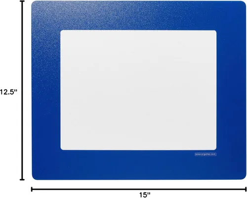 Vista 7 de Clearview, ventana de PVC transparente con marco adhesivo, tamaño carta; 11 pulgadas de ancho x 8.5 pulgadas de alto, paquete de 10 (azul)