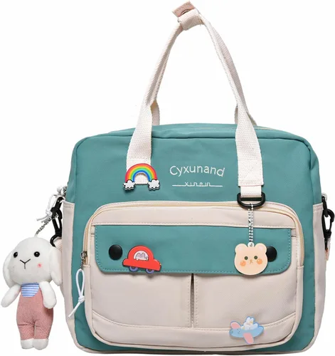 Vista 12 de Lindas Mochilas Para La Escuela, Mochila Japonesa Kawaii Multifuncional Para Laptop, Mochilas Estéticas Para Niñas Adolescentes Y Niños, Mensajero