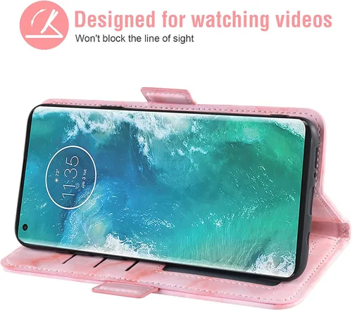 Vista 3 de Asuwish Compatible con Moto Edge Plus y protector de pantalla de vidrio templado, accesorios para celda, soporte de ranura para tarjetero, soporte