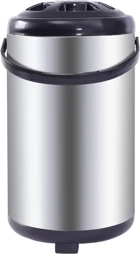 Vista 4 de Dispensador de bebidas aislado, dispensador térmico de bebidas frías y calientes de acero inoxidable de 12L/3.2 galones con espita, para té caliente