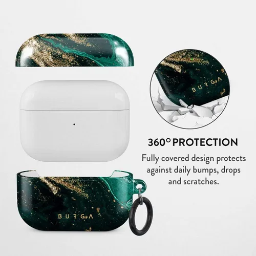 Vista 3 de Burga Funda para Airpods PRO 2019, Compatible con Funda de Apple AirPods, Funda Protectora de Carcasa Rígida de Plástico para Air Pods, Accesorios