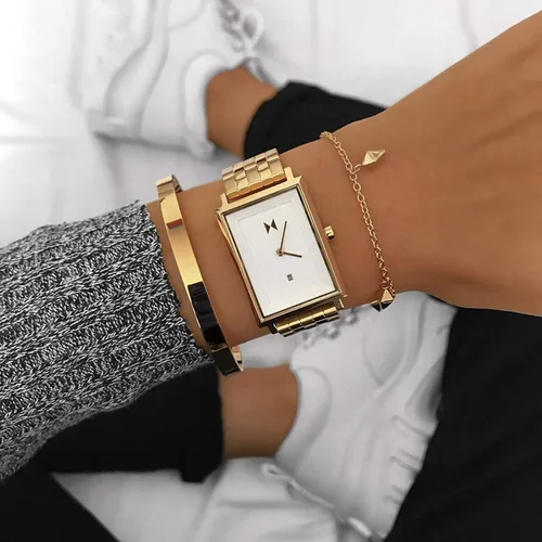 Vista 2 de MVMT Signature Square Reloj analógico minimalista para mujer