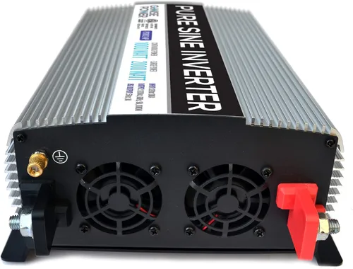 Vista 6 de GoWISE Power - Inversor de onda sinusoidal pura de 1000 W, 12 V CC a 120 V CA con 2 salidas de CA + 1 puerto USB de 5 V, 2 cables de batería e