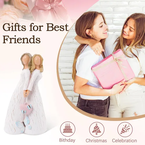 Vista 6 de Figura de regalo para hermanas, regalos de amistad para mejores amigas, regalos de aniversario de cumpleaños para mujeres, regalo para hermana