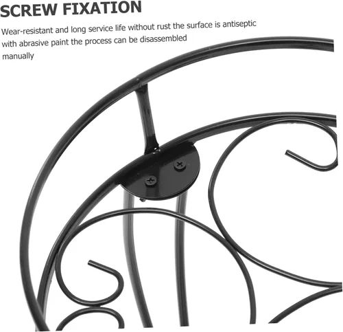 Vista 8 de Soporte de hierro resistente para plantas, elegante soporte para macetas para decoración de oficina en casa