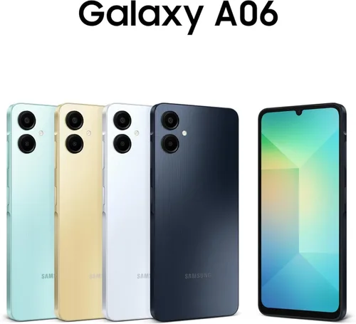 Vista 2 de Samsung Galaxy A06 4G LTE GSM desbloqueado (128 GB + 4 GB) Stock latinoamericano SM-A065M/DS (para Tmóvil, Metro, Menta y Global) 6.7 pulgadas Dual