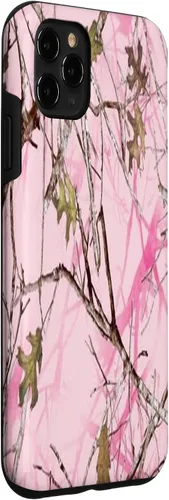 Vista 3 de Funda para iPhone 11 Pro Max con diseño de cazador de patos, color rosa