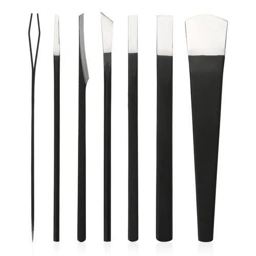 Vista 12 de Segbeauty Juego de cuchillos de pedicura de 9 piezas, juego de limas de pie de acero de manganeso con bolsa de almacenamiento, herramienta de hoja