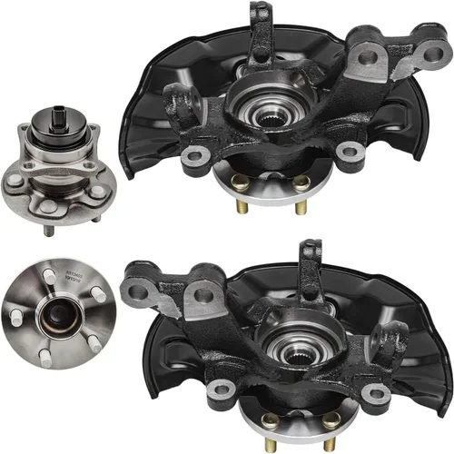 Vista 40 de Detroit Axle - Kit de suspensión delantera 4WD para Nissan Frontier Pathfinder Xterra, 2 cubos de rodamientos de ruedas, 2 brazos de control