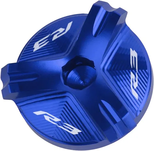 Vista 19 de Tapa de tapón de llenado de aceite de motor CNC para motocicleta, compatible con Yamaha YZF R1 R3 R6 YZFR1 1998-2020 YZFR3 2015-2021 YZFR6 YZFR6S R1