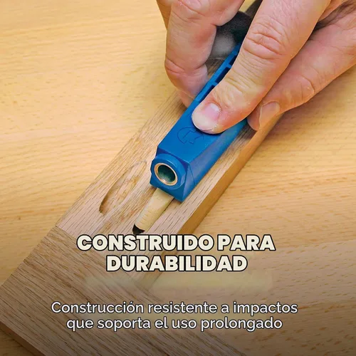 Vista 3 de Kreg MKJKIT Mini Jig Kit – Plantilla simple y compacta para orificios de bolsillo Kreg – Crea uniones fuertes sin pegamento – para espacios