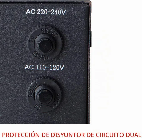 Vista 3 de ELC T-5000+ 5000-W Transformador Convertidor de Voltaje - Paso Arriba/Abajo - 110 V/220 V - Protección de Interruptor de Circuito de Alta