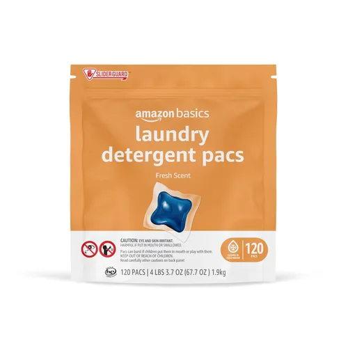 Vista 9 de Amazon Basics - Cápsulas de detergente para ropa, aroma a lavanda, 120 unidades (Nuevo empaque)