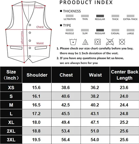 Vista 6 de COOFANDY - Chalecos de traje casuales con cuello en V, sin mangas, entallados, para hombre