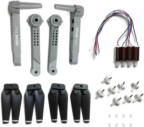 Vista 3 de Accessories for Quadcopters, Shovel Protection Arm 'Propulsor, Motor, Gear, Suitable for the FPV E99 Pro2 Control Drone Kit(Black)