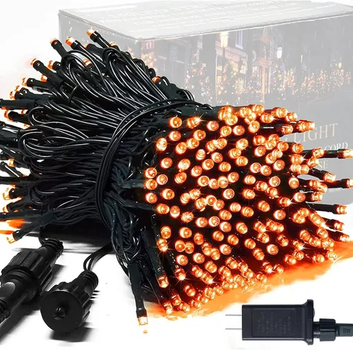 Vista 27 de JMEXSUSS Guirnalda de 250 luces LED que cambian de color, 11 modos, luces cálidas y multicolor para árbol de Navidad con luces de Navidad remotas al
