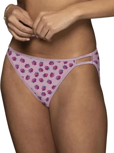 Vista 88 de Vanity Fair Bragas de bikini con tira para mujer, Illumination, con elástico sedoso y ribete de satén Paquete de 3 Negro (Midnight Black)