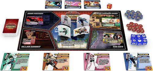 Vista 6 de My Hero Academia Plus Ultra Board - Juego de estrategia para adultos y adolescentes, a partir de 14 años, 2 a 4 jugadores, tiempo de juego promedio