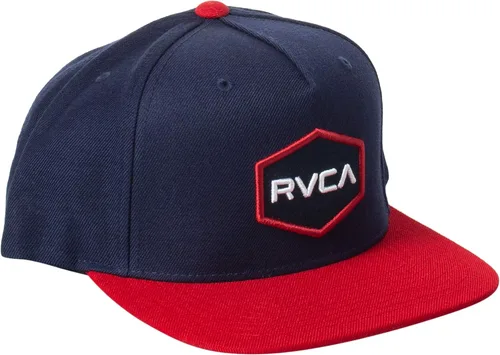 Vista 3 de RVCA Sombrero de ala recta ajustable Snapback para hombre